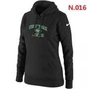 Wholesale Cheap Women's Nike New York Jets Heart & Soul Pullover Hoodie Black