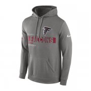 Wholesale Cheap Men's Atlanta Falcons Nike Heathered Gray Super Bowl LI Bound Team Travel Circuit Performance Pullover Hoodie