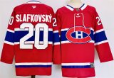 Cheap Men's Montreal Canadiens #20 Juraj Slafkovsky Red 2024-25 Stitched Jersey