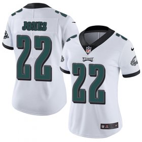 Wholesale Cheap Nike Eagles #22 Sidney Jones White Women\'s Stitched NFL Vapor Untouchable Limited Jersey