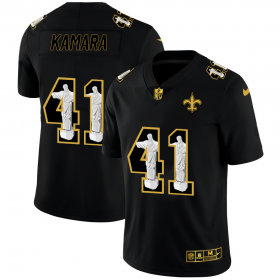 Wholesale Cheap New Orleans Saints #41 Alvin Kamara Nike Carbon Black Vapor Cristo Redentor Limited NFL Jersey