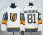 Wholesale Cheap Adidas Golden Knights #81 Jonathan Marchessault White Road Authentic Stitched NHL Jersey