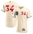 Cheap Men's Texas Rangers #34 Nolan Ryan Cream 2023 City Connect Flex Base Stitched Baseball Jersey