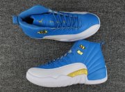 Wholesale Cheap Air Jordan 12 Retro Shoes University Blue/white-gold