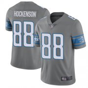 Wholesale Cheap Nike Lions #88 T.J. Hockenson Gray Men's Stitched NFL Limited Rush Jersey