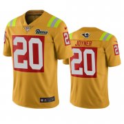 Wholesale Cheap Los Angeles Rams #20 Lamarcus Joyner Gold Vapor Limited City Edition NFL Jersey