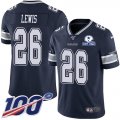 Wholesale Cheap Nike Cowboys #26 Jourdan Lewis Navy Blue Team Color Men's Stitched With Established In 1960 Patch NFL 100th Season Vapor Untouchable Limited Jersey