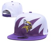 Wholesale Cheap NFL Minnesota Vikings Team Logo Purple White Adjustable Hat