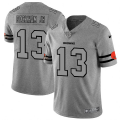 Wholesale Cheap Cleveland Browns #13 Odell Beckham Jr. Men's Nike Gray Gridiron II Vapor Untouchable Limited NFL Jersey