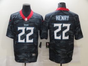 Wholesale Cheap Men\'s Tennessee Titans #22 Derrick Henry 2020 Camo Limited Stitched Nike NFL Jersey