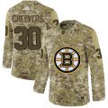 Wholesale Cheap Adidas Bruins #30 Gerry Cheevers Camo Authentic Stitched NHL Jersey