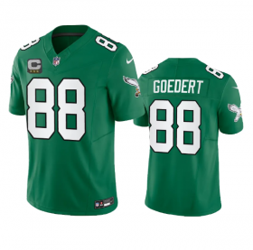 Wholesale Cheap Men\'s Philadelphia Eagles #88 Dallas Goedert Green 2023 F.U.S.E. With C Patch Vapor Untouchable Stitched Football Jersey