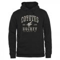 Wholesale Cheap Men's Arizona Coyotes Black Camo Stack Pullover Hoodie