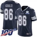 Wholesale Cheap Nike Cowboys #86 Dalton Schultz Navy Blue Team Color Men's Stitched With Established In 1960 Patch NFL 100th Season Vapor Untouchable Limited Jersey