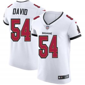 Wholesale Cheap Tampa Bay Buccaneers #54 Lavonte David Men\'s Nike White Vapor Elite Jersey