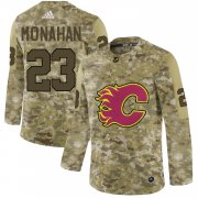 Wholesale Cheap Adidas Flames #23 Sean Monahan Camo Authentic Stitched NHL Jersey