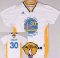 Wholesale Cheap Golden State Warriors #30 Stephen Curry 2015 The Finals New White Short-Sleeved Jersey