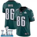 Wholesale Cheap Nike Eagles #86 Zach Ertz Midnight Green Team Color Super Bowl LII Men's Stitched NFL Vapor Untouchable Limited Jersey