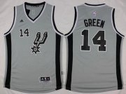 Wholesale Cheap Men's San Antonio Spurs #14 Danny Green Revolution 30 Swingman 2015-16 Gray Jersey