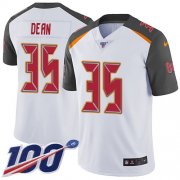 Wholesale Cheap Nike Buccaneers #35 Jamel Dean White Men's Stitched NFL 100th Season Vapor Untouchable Limited Jersey