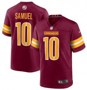 Wholesale Cheap Men\'s Washington Commanders #10 Curtis Samuel 2022 Burgundy Game Stitched Jersey