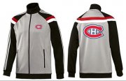 Wholesale Cheap NHL Montreal Canadiens Zip Jackets Grey