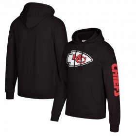 Wholesale Cheap Kansas City Chiefs Mitchell & Ness Classic Team Pullover Hoodie Black