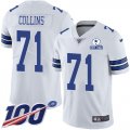 Wholesale Cheap Nike Cowboys #71 La'el Collins White Men's Stitched With Established In 1960 Patch NFL 100th Season Vapor Untouchable Limited Jersey