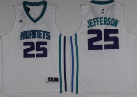 Wholesale Cheap Charlotte Hornets #25 Al Jefferson Revolution 30 Swingman 2015 New White Jersey