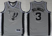 Wholesale Cheap San Antonio Spurs #3 Marco Belinelli Revolution 30 Swingman Gray Jersey