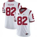 Wholesale Cheap USC Trojans 82 Randall Telfer White College Football Jersey