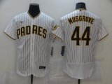 Wholesale Cheap Men San Diego Padres 44 Musgrove White stripe Elite 2021 Nike MLB Jersey