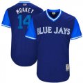 Wholesale Cheap Blue Jays #14 Justin Smoak Navy 