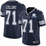 Wholesale Cheap Nike Cowboys #71 La'el Collins Navy Blue Team Color Men's Stitched With Established In 1960 Patch NFL Vapor Untouchable Limited Jersey