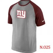 Wholesale Cheap Nike New York Giants Ash Tri Big Play Raglan NFL T-Shirt Grey/Red