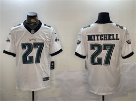 Cheap Men\'s Philadelphia Eagles #27 Quinyon Mitchell White Vapor Untouchable Limited Football Stitched Jersey