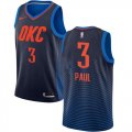 Wholesale Cheap Nike Thunder #3 Chris Paul Navy Blue NBA Swingman Statement Edition Jersey