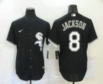 Wholesale Cheap Men's Chicago White Sox #8 Bo Jackson Black Stitched MLB Cool Base Nike Jersey