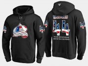 Wholesale Cheap Avalanche #44 Mark Barberio NHL Banner Wave Usa Flag Black Hoodie