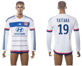 Wholesale Cheap Lyon #19 Yattara Home Long Sleeves Soccer Club Jersey