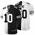 Cheap Green Bay Packers #10 Jordan Love Men's Black V White Peace Split Nike Vapor Untouchable Limited NFL Jersey