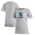 Wholesale Cheap Seattle Kraken Adidas Women's Amplifier T-Shirt Gray