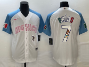 Wholesale Cheap Men's Mexico Baseball #7 Julio Ur