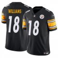 Cheap Men's Pittsburgh Steelers #18 Mike Williams Black 2024 F.U.S.E. Vapor Untouchable Limited Stitched Jersey