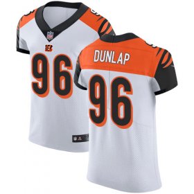 Wholesale Cheap Nike Bengals #96 Carlos Dunlap White Men\'s Stitched NFL Vapor Untouchable Elite Jersey