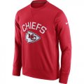 Wholesale Cheap Men's Kansas City Chiefs Nike Red Sideline Circuit Performance Sweatshirt