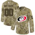 Wholesale Cheap Men's Adidas Hurricanes Personalized Camo Authentic NHL Jersey