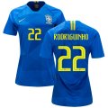 Wholesale Cheap Women's Brazil #22 Rodriguinho Away Soccer Country Jersey