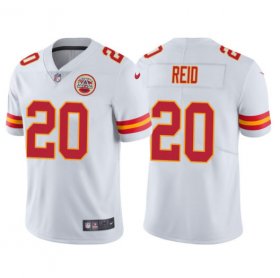 Wholesale Cheap Men\'s Kansas City Chiefs #20 Justin Reid White Vapor Untouchable Limited Stitched Jersey