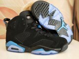 Wholesale Cheap Air Jordan VI 6 Retro Shoes Black Blue